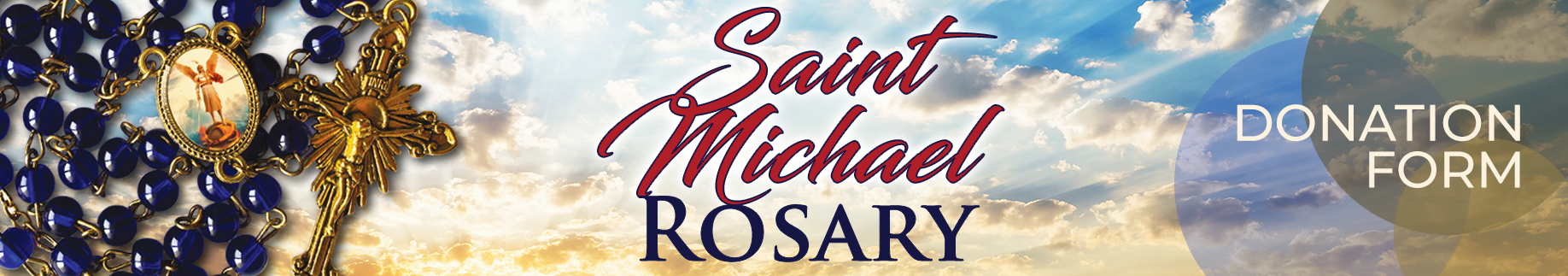 Saint Michael Rosary Banner