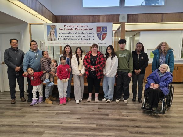 Rosary Rally in Dawson Creek, British Columbia