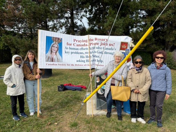 Rosary Rally in Thornhill, Ontario