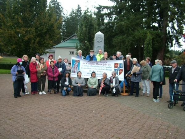Rosary Rally in COBBLE HILL, British Columbia