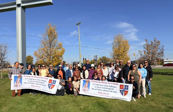 Rosary Rally in Winnipeg, Manitoba