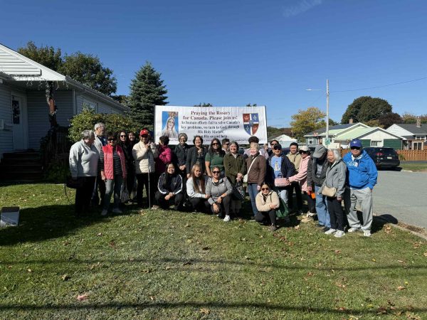 Rosary Rally in Dartmouth, Nova Scotia