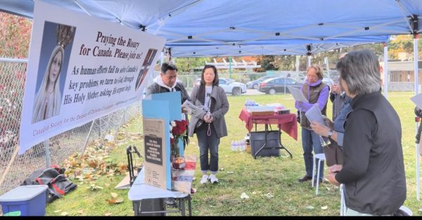 Rosary Rally in New Westminster, British Columbia