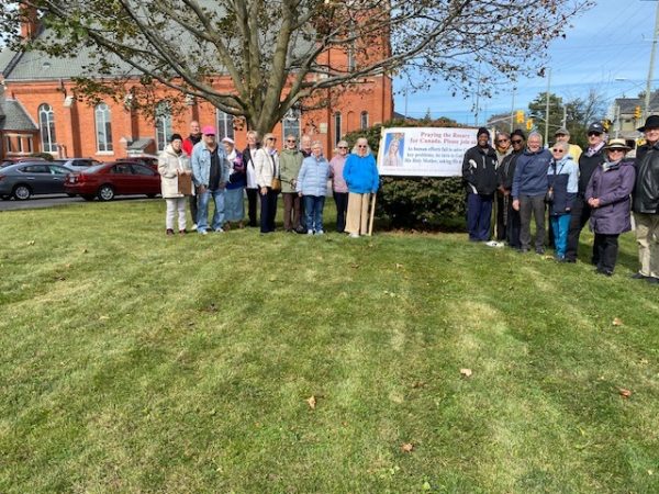 Rosary Rally in Cobourg, Ontario