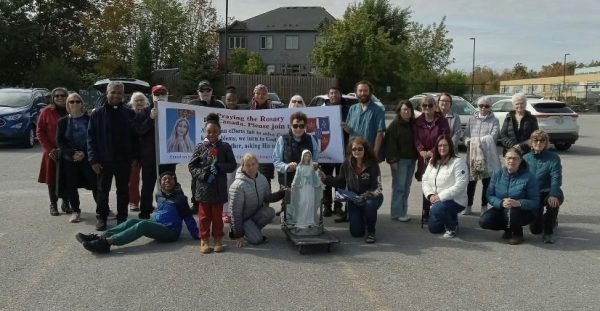 Rosary Rally in Warminster, Ontario