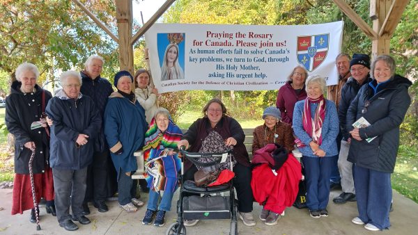 Rosary Rally in Walkerton, Ontario