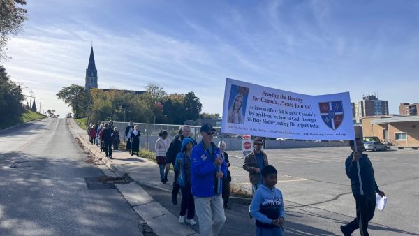 Rosary Rally in Belleville, Ontario
