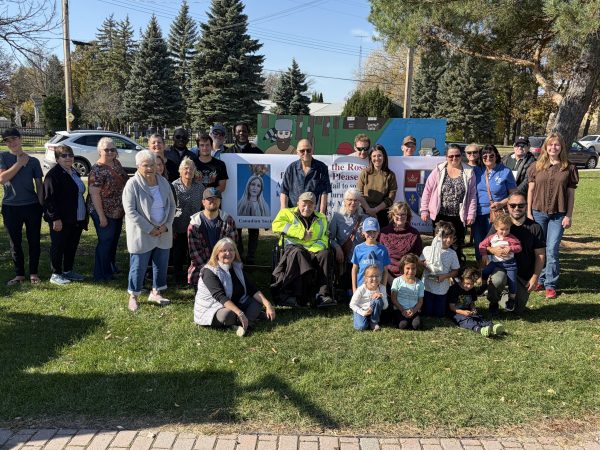 Rosary Rally in St Pierre Jolys, Manitoba