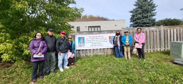 Rosary Rally in Markham, Ontario