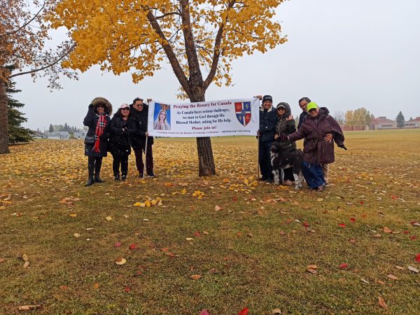 Rosary Rally in Edmonton, Alberta