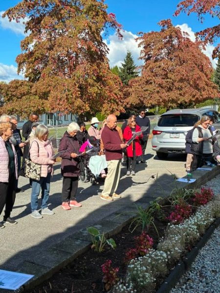 Rosary Rally in Ridge, British Columbia