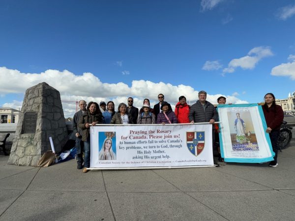 Rosary Rally in Victoria, British Columbia