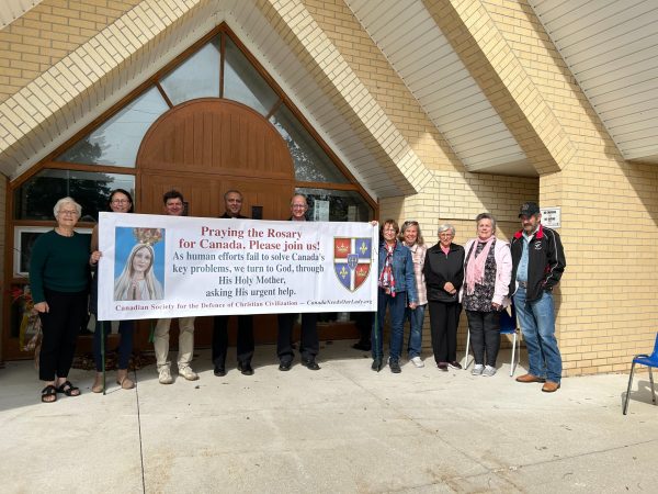 Rosary Rally in Blyth, Ontario
