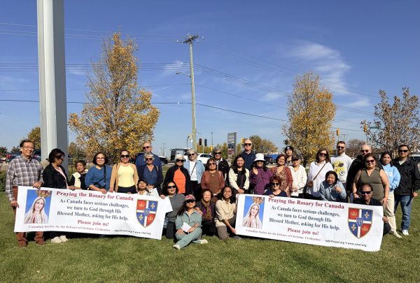 Rosary Rally in Winnipeg, Manitoba