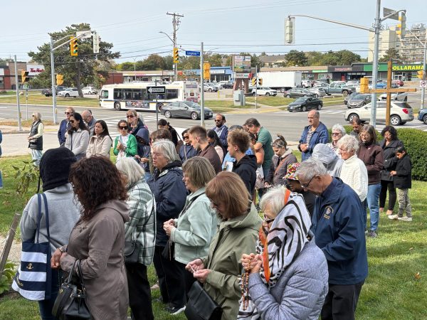 Rosary Rally in Burlington, Ontario