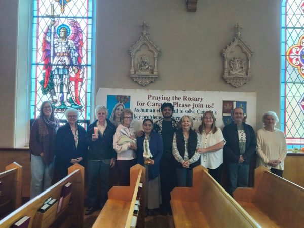 Rosary Rally in Simcoe, Ontario