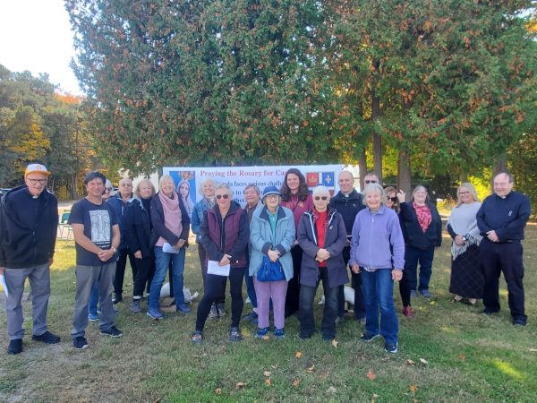 Rosary Rally in Gore Bay, Ontario