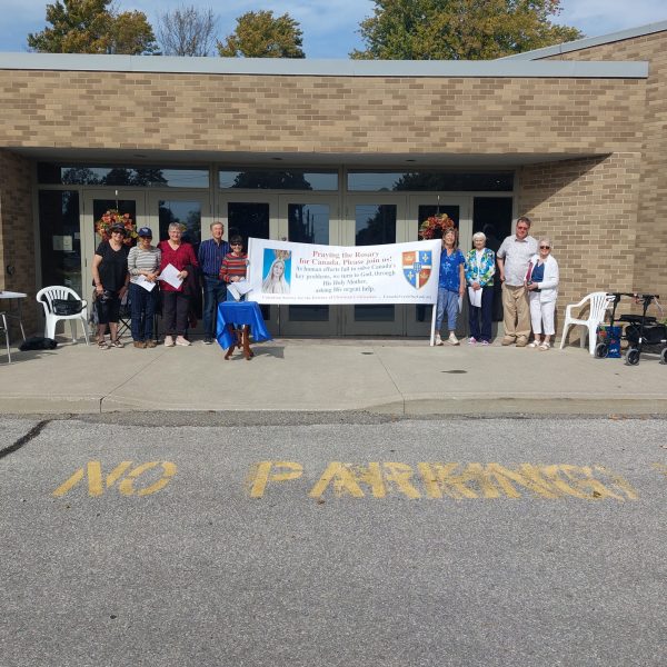 Rosary Rally in Chatham, Ontario