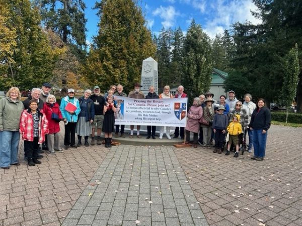 Rosary Rally in Cobble Hill, British Columbia