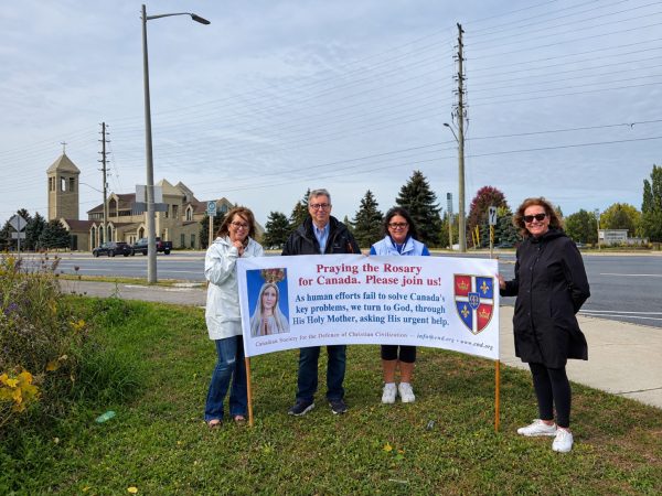 Rosary Rally in Woodbridge, Ontario