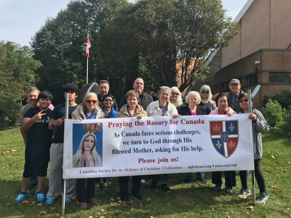 Rosary Rally in Niagara Falls, Ontario