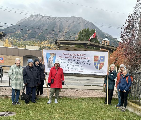 Rosary Rally in Fernie, British Columbia
