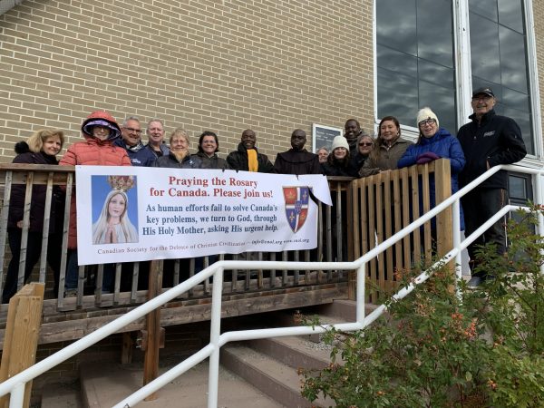 Rosary Rally in Timmins, Ontario