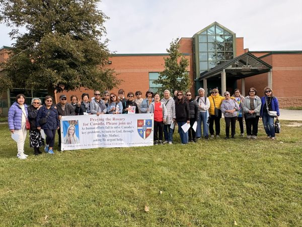Rosary Rally in Thornhill, Ontario