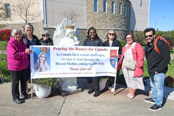 Rosary Rally in Halifax, Nova Scotia