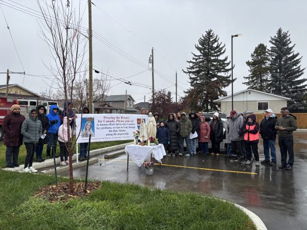 Rosary Rally in Leduc,, Alberta