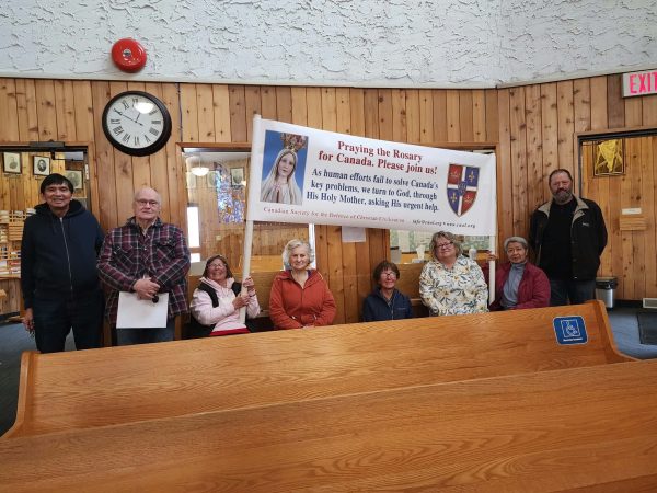 Rosary Rally in Bonnyville, Alberta