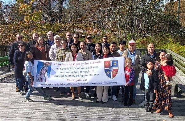 Rosary Rally in Saint George, New Brunswick