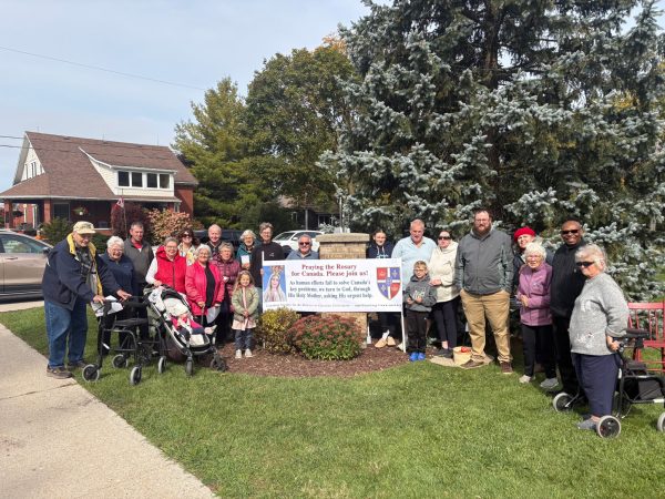 Rosary Rally in Mitchell, Ontario