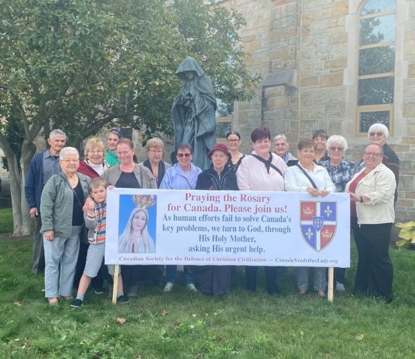 Rosary Rally in Brantford, Ontario