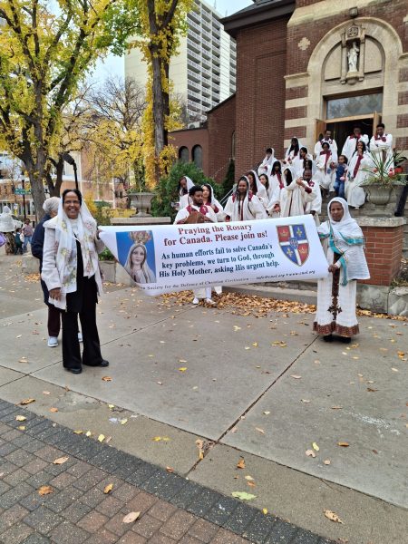 Rosary Rally in Saskatoon, Saskatchewan