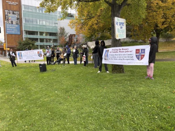 Rosary Rally in Kamloops, British Columbia