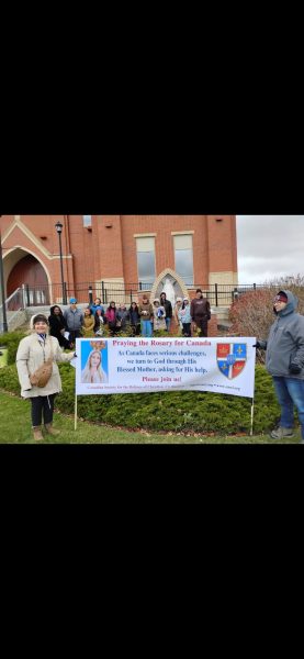Rosary Rally in Calgary, Alberta