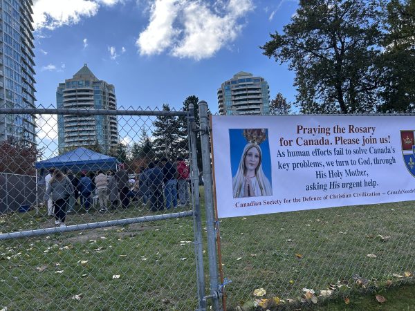 Rosary Rally in Burnaby, British Columbia