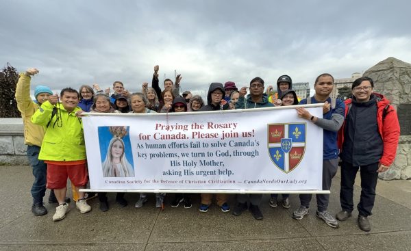 Rosary Rally in VICTORIA, British Columbia