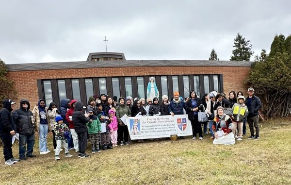 Rosary Rally in Fort st. John, British Columbia